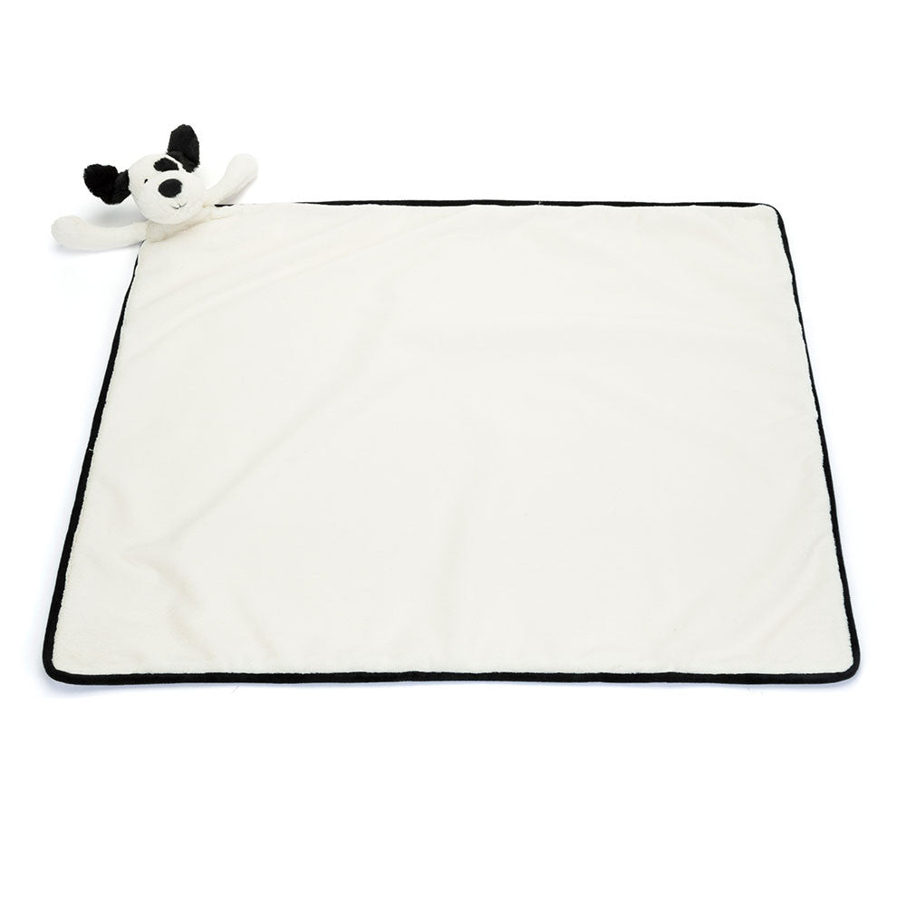 Bashful Rufferty Black & Cream Puppy Blankie