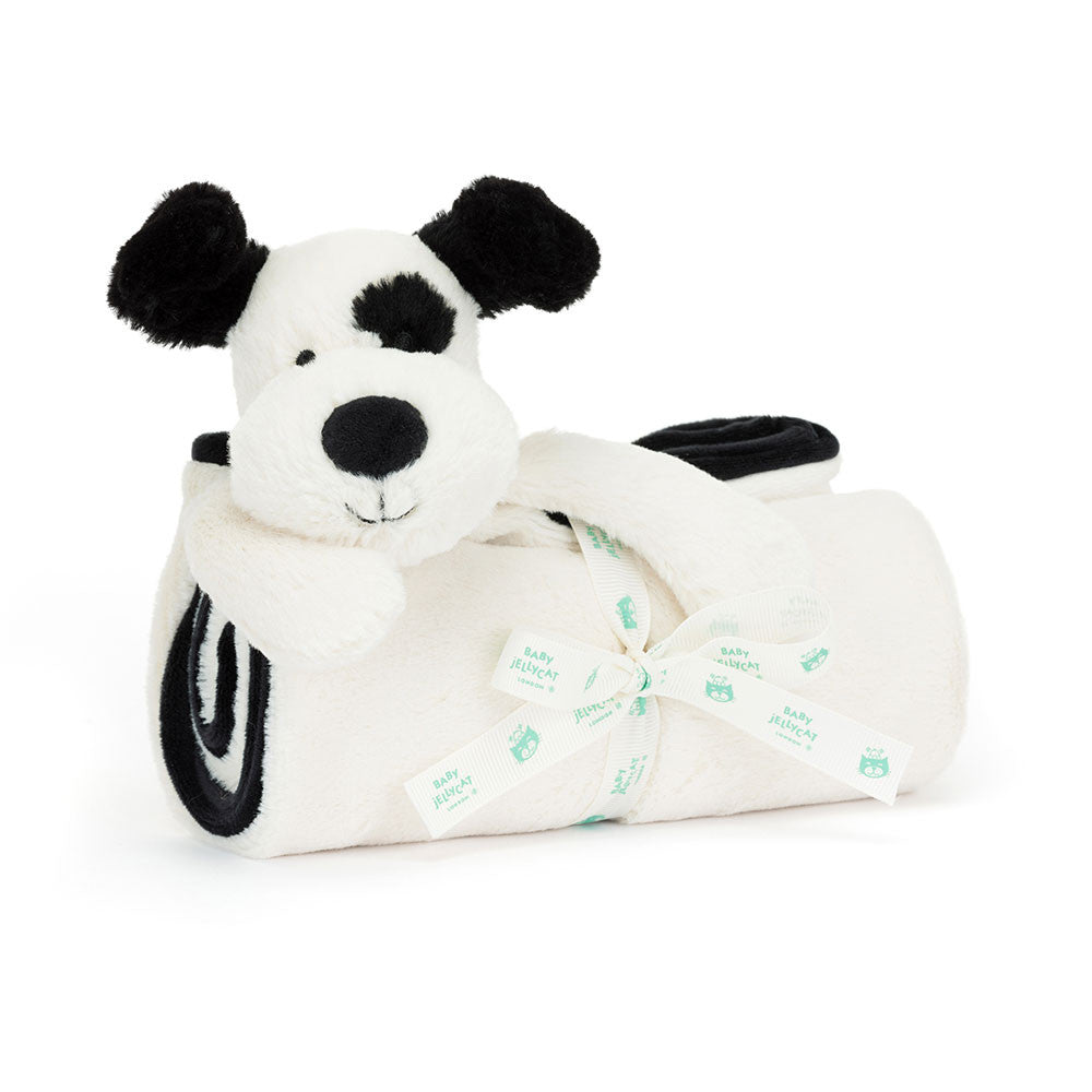 Bashful Rufferty Black & Cream Puppy Blankie