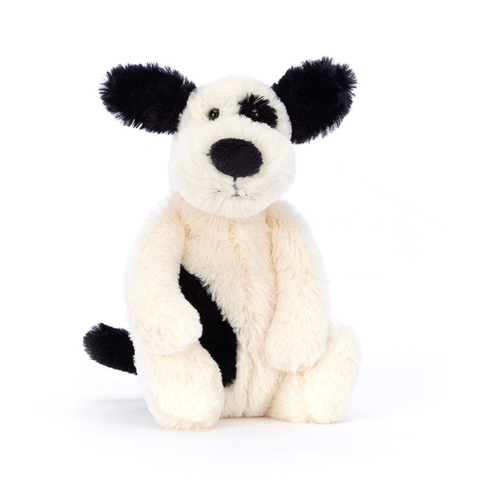 If I Were A Puppy Book and Bashful Rufferty Black & Cream Puppy Small